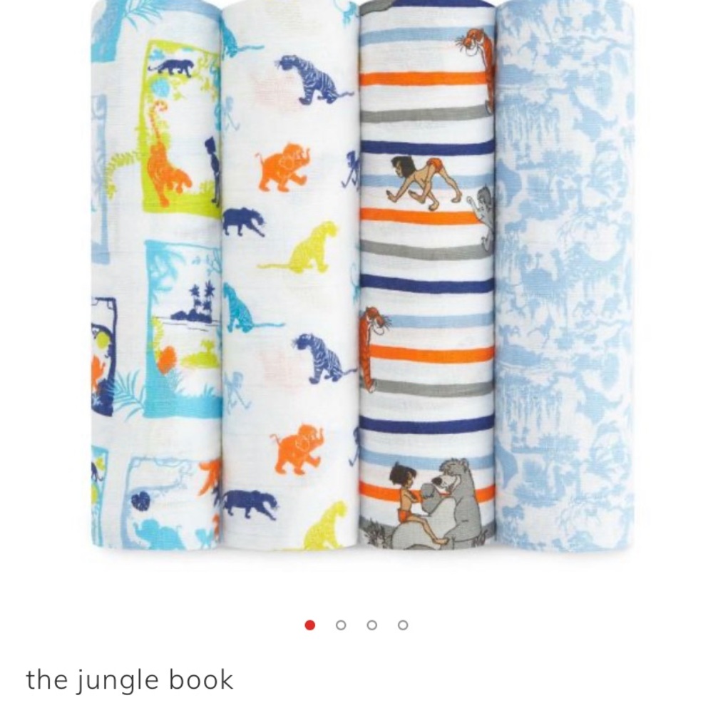 Aden+Anais cotton muslin swaddle 4pk